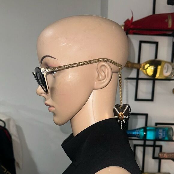 Gucci Cat-eye Sunglasses w/Charms